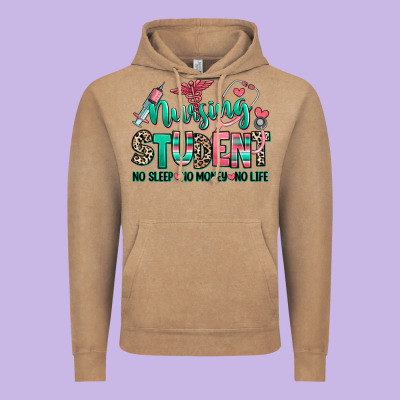 Nursing Student No Sleep No Money No Life Vintage Hoodie Designed By Ranaportraitstore
