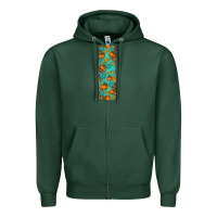 Sports Green autumn Zipper Hoodie - BundleAndBundleShop
