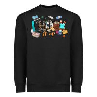 Black i hook it up sewing Heavyweight Sweatshirt - Zillion Design Studio