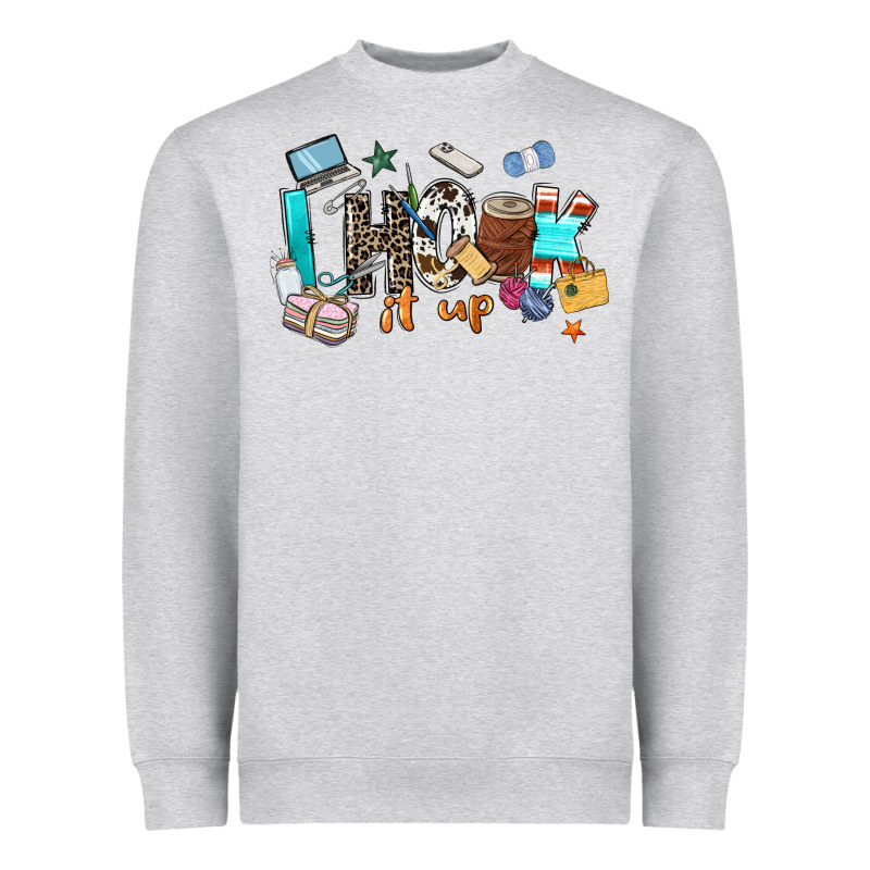 I Hook It Up Sewing Heavyweight Sweatshirt by Zillion Design Studio | Teevron