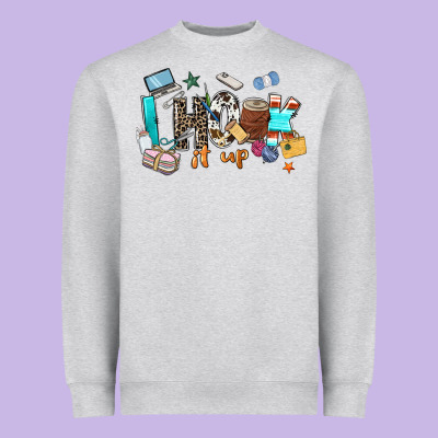 I Hook It Up Sewing Heavyweight Sweatshirt Designed By Zillion Design Studio