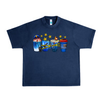 Navy police coffee cups Urban Heavy Tee - texasbilliewilder