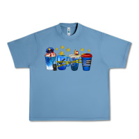Pebble Blue police coffee cups Urban Heavy Tee - texasbilliewilder