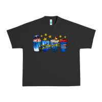 Pigment Black police coffee cups Urban Heavy Tee - texasbilliewilder