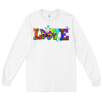 White pride love butterflies Long Sleeve Tee - AdoDesignShop