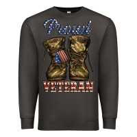 Smoke proud veteran camo shoes Premium Sweatshirt - Jasminsmagicworld