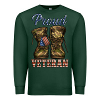 Sports Green proud veteran camo shoes Premium Sweatshirt - Jasminsmagicworld