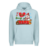 Blue Mist i love being a mama Premium Hoodie - MaliasSmallBusiness