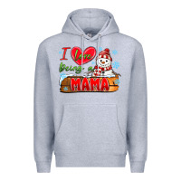 Heather Grey i love being a mama Premium Hoodie - MaliasSmallBusiness