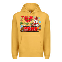 Mustard i love being a mama Premium Hoodie - MaliasSmallBusiness