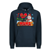 Navy i love being a mama Premium Hoodie - MaliasSmallBusiness