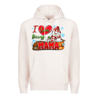 Pale Pink i love being a mama Premium Hoodie - MaliasSmallBusiness