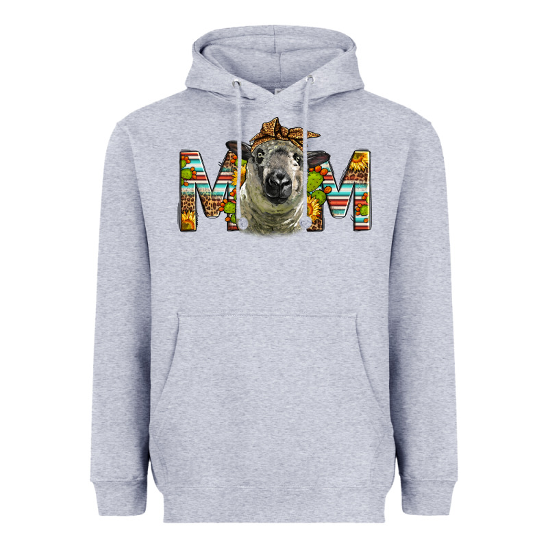 Western Hampshire Sheep Mom Heavyweight Hoodie by LillyAllenDesigns | Teevron