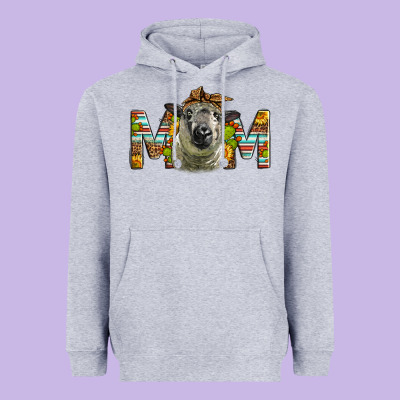 Western Hampshire Sheep Mom Heavyweight Hoodie Designed By Lillyallendesigns
