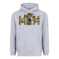 Heather Grey Western Hampshire Sheep Mom Heavyweight Hoodie - LillyAllenDesigns
