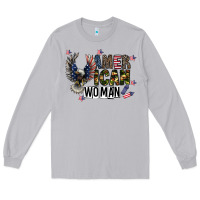 Moon Dust american woman Long Sleeve Tee - CowhideDigitalArt