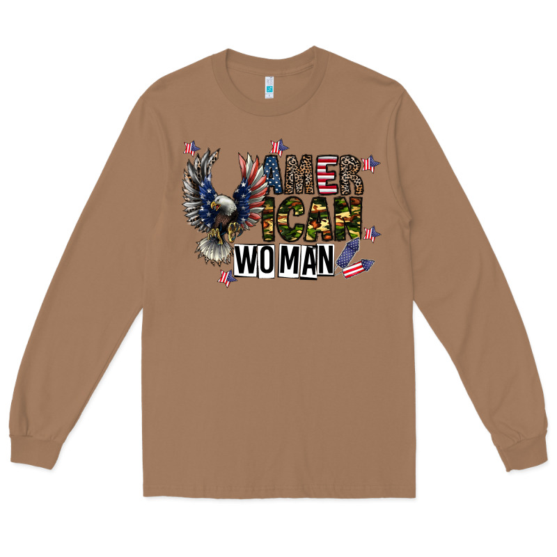 American Woman Long Sleeve Tee by CowhideDigitalArt | Teevron