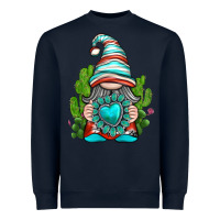 Navy western gnome with turquoise gemstone Heavyweight Sweatshirt - texasbilliewilder