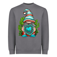 Storm western gnome with turquoise gemstone Heavyweight Sweatshirt - texasbilliewilder