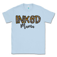 Dusty Blue ınked mama Classic Tee - CowhideDigitalArt
