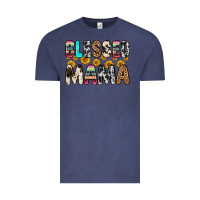 Vintage Denim blessed mama Vintage Tee - Zillion Design Studio