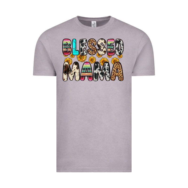 Blessed Mama Vintage Tee by Zillion Design Studio | Teevron
