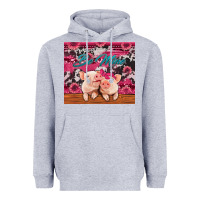 Heather Grey be mine valentine's day pigs Heavyweight Hoodie - Jasminsmagicworld