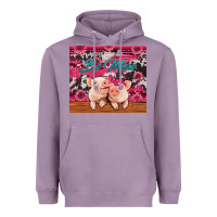 Lavender be mine valentine's day pigs Heavyweight Hoodie - Jasminsmagicworld