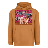 Meerkat be mine valentine's day pigs Heavyweight Hoodie - Jasminsmagicworld