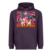 Plum be mine valentine's day pigs Heavyweight Hoodie - Jasminsmagicworld