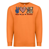 Carrot Peace Love America Premium Sweatshirt - Jasminsmagicworld