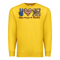 Lemon Peace Love America Premium Sweatshirt - Jasminsmagicworld
