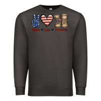 Smoke Peace Love America Premium Sweatshirt - Jasminsmagicworld