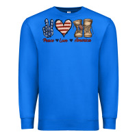 True Royal Peace Love America Premium Sweatshirt - Jasminsmagicworld