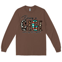 Chestnut being a gigi makes my life complate Long Sleeve Tee - CowhideDigitalArt