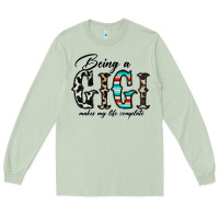 Matcha being a gigi makes my life complate Long Sleeve Tee - CowhideDigitalArt