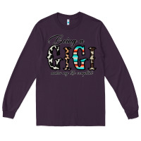 Plum being a gigi makes my life complate Long Sleeve Tee - CowhideDigitalArt
