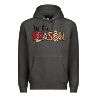 Charcoal Heather tis the season christmas debbie cake Premium Hoodie - MaliasSmallBusiness