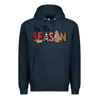 Navy tis the season christmas debbie cake Premium Hoodie - MaliasSmallBusiness