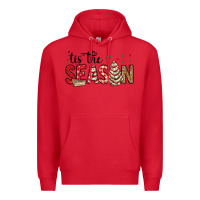 Red tis the season christmas debbie cake Premium Hoodie - MaliasSmallBusiness