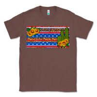 Chestnut usa sunflower and cactus license plate Classic Tee - HRA Design Shop