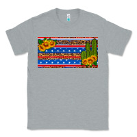 Heather Grey usa sunflower and cactus license plate Classic Tee - HRA Design Shop
