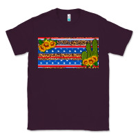 Plum usa sunflower and cactus license plate Classic Tee - HRA Design Shop
