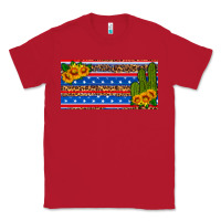 Usa Sunflower And Cactus License Plate Classic Tee | Teevron