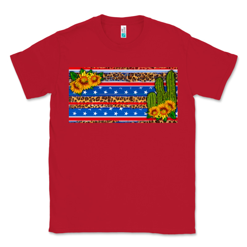 Usa Sunflower And Cactus License Plate Classic Tee by HRA Design Shop | Teevron