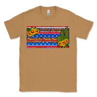 Toasted Coconut usa sunflower and cactus license plate Classic Tee - HRA Design Shop