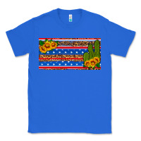 True Royal usa sunflower and cactus license plate Classic Tee - HRA Design Shop