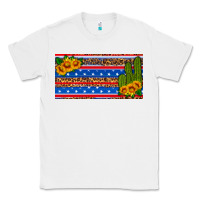 White usa sunflower and cactus license plate Classic Tee - HRA Design Shop
