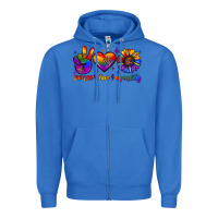 True Royal peace love equality Zipper Hoodie - JahusDesignShop