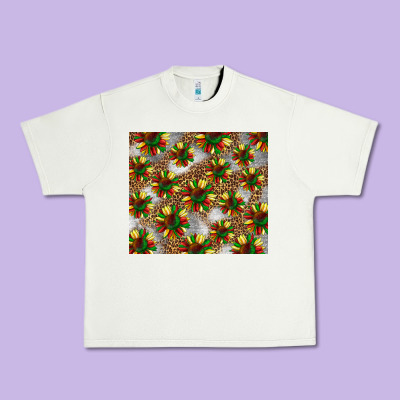 Juneteenth Sunflowers Urban Heavy Tee Designed By Barkaloodesign